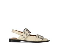 BALLERINA SLINGBACK CON FIBBIE EGRET GANNI 37