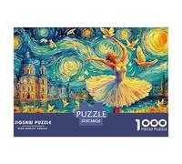 Ballerina Starry NightDeluxe Jigsaw Puzzles for Adults Featuring 1000 Intricate And Challenging Educational Puzzle Pieces - Crafted to Be An Exceptional Gift Jigsaw Puzzles for Adults And Young Adult