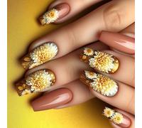 Ballerinas Coffin Press On Nails Frase Fine Finte Nails Acrilico False Na Unghie Artificiali Occono Per Le Ragazze Femminili Premere Un Chiodo Punta Mandorle Mandorla Francese.