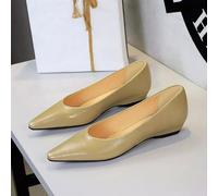 Ballerine Albicocca Eleganti Donna Punta Tacco Basso 2,5 Cm Scarpe CF54332
