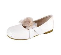Ballerine basse da donna con tacco basso, punta arrotondata, comode, scarpe basse, Mary Jane, eleganti scarpe da sposa, leggere, da infilare, con tutto il giorno, beige., 40 EU