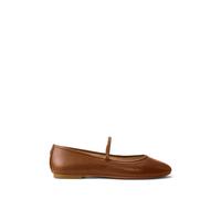Ballerine con cinturino in pelle Jayna Marrone 38