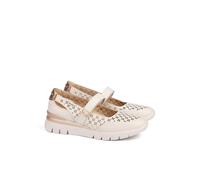Ballerine con zeppa in pelle, CANTABRIA Bianco 40