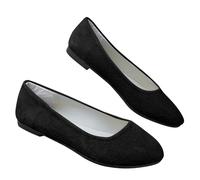 Ballerine da donna, ballerine, scarpe da matrimonio, scarpe basse da donna, mocassini, eleganti e comode, scarpe da ballo, scarpe basse da barca, scarpe per il tempo libero, Nero , 43 EU
