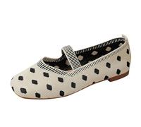 Ballerine da donna, comode, Mary Jane, chiuse, a pois | Scarpe da barca, eleganti, comode, leggere, traspiranti, eleganti