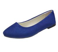 Ballerine da Donna Comode Scarpe Basse da Passeggio in Finta Pelle A Punta con Tacco Basso Comode Balletto Scarpe Eleganti e Raffinate BaoBlu 38 EU