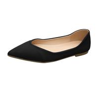 Ballerine da donna comode scarpe piatte per il tempo libero slip on a punta appuntita collo sciolto linea tinta unita suola morbida tacco piatto stile leggero e sobrio primavera estate relax