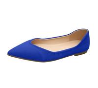 Ballerine da donna comode scarpe piatte per il tempo libero slip on a punta appuntita collo sciolto linea tinta unita suola morbida tacco piatto stile leggero e sobrio primavera estate relax
