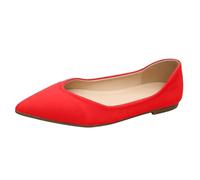 Ballerine da donna comode scarpe piatte per il tempo libero slip on a punta appuntita collo sciolto linea tinta unita suola morbida tacco piatto stile leggero e sobrio primavera estate relax