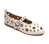 Ballerine da donna con perforazioni | Cinturino con fibbia Caratteristiche:Piastra di basePerforations circulaires sur l'ensembleSposa de cou-de-pied avec boucleA proposito di giroDesign unico e aéréE