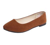 Ballerine da donna, estive, basse, comode, traspiranti, in rete, casual, comode, eleganti, alla moda, scarpe da ginnastica squisite, eleganti, comode, da viaggio, marrone, 38 EU