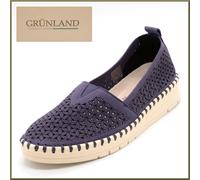 Ballerine da donna GRUNLAND blu slip on estive basse mocassini leggeri comodi