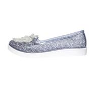 Ballerine da donna, piatte, trasparenti, con perle, fiocco, leggere, morbide, comode, da infilare, per attività all'aperto, vacanze, tempo libero e vita quotidiana, Nero , 39 EU