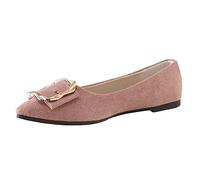 Ballerine da donna pieghevoli nere da donna alla moda casual comoda suola morbida indossare un piede scarpe da guida con una parola scarpe da guida pieghevoli da indossare tutti i giorni estivi, rosa