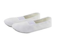 Ballerine da donna, scarpe da danza classica, con suola morbida, in tessuto Old Pechino, comode, sportive, comode da infilare, scarpe estive, bianco, 33 EU