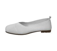 Ballerine da donna, slip-on, scarpe da donna, larghe, per il tempo libero, scarpe estive comode, con suola morbida, comode e comode, da lavoro, per ufficio, tutti i giorni, grigio., 37.5 EU