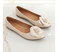 Ballerine decorate con fiori, adatte per uso esterno, in ufficio e per feste estive Eleganti e femminili, queste ballerine nere sono un capo essenziale e senza tempo. Caratterizzati da una finitura op