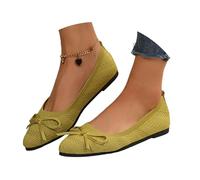 Ballerine Donna Estate Pelle Scarpe Piatte Vestire Festa Comodi Eleganti Ballerina Comode Intrattenimento Scarpe Sportive Senza Lacci Traspiranti Morbido Scarpe Barefoot Casual Mocassini 2025, A09 Oro