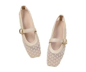 Ballerine Donna Mesh Slip-On Flat Comode per Ufficio e Camminate | Tomaia morbida per comfort, suola leggera per mobilità. Perfette per attività quotidiana e relax.