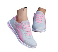 Ballerine Donna Pelle Piatte Balletto Ballerine Scarpe Da Passeggiata Chic Infilare Maglia con Suola Morbida Traspirante Punta Sportiva Scarpe Da Ginnastica per Matrimoni E Feste Economiche, rosa 1