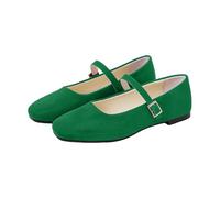 Ballerine Donna Punta Quadrata con Cinturino - Ballerina Comode Pianta Larga Scarpe Mary Jane Eleganti Scarpe Basse Estive Flats Scarpe da Ballo Chiuse Sandali Slip Ins Scarpe Decollete Senza Lacci