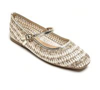 Ballerine Élégantes à Bride e Détails Brillants - Confort e Stile Chic Aggiungi la raffinatezza incontaminata alla tua collezione di scarpe con ballerine eleganti dotate di una sposa delicata e di un 