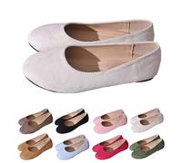Ballerine eleganti da donna, Mary Jane, in pizzo, da sera, senza lacci | Pantofole eleganti e comode, leggere, traspiranti, piatte, antiscivolo