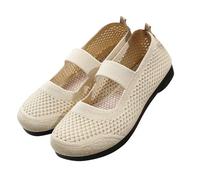 Ballerine eleganti da donna, traspiranti, tessute, per camminare, in schiuma, supporto dell'arco plantare, per il lavoro e la vita quotidiana