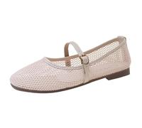 Ballerine Eleganti Donna Eleganti Scarpe Basse Donna | Ecopelle Antigraffio Foderata Internamente per Routine In Ufficio o Giorno Feriale in Autunno con Suola Piatta e Tacco Basso