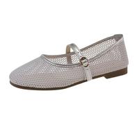 Ballerine Eleganti Donna Eleganti Scarpe Basse Donna | Ecopelle Antigraffio Foderata Internamente per Routine In Ufficio o Giorno Feriale in Autunno con Suola Piatta e Tacco Basso