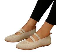 Ballerine, Eleganti Scarpe da Donna A Punta con Fiocco, Slip-On, Scarpe Piatte in Tessuto A Maglia, Leggere, Comode, Estive Morbide, con Plantare Morbido Tennis Donna