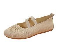 Ballerine, Eleganti Scarpe da Donna A Punta con Fiocco, Slip-On, Scarpe Piatte in Tessuto A Maglia, Leggere, Comode, Estive Morbide, con Plantare Morbido Running Shoes