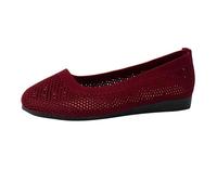 Ballerine, Eleganti Scarpe da Donna A Punta con Fiocco, Slip-On, Scarpe Piatte in Tessuto A Maglia, Leggere, Comode, Estive Morbide, con Plantare Morbido Scarpe Estive Donna