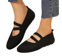 Ballerine, Eleganti Scarpe da Donna A Punta con Fiocco, Slip-On, Scarpe Piatte in Tessuto A Maglia, Leggere, Comode, Estive Morbide, con Plantare Morbido Tennis Donna
