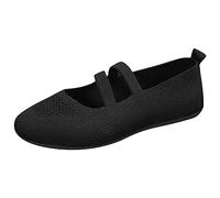 Ballerine, Eleganti Scarpe da Donna A Punta con Fiocco, Slip-On, Scarpe Piatte in Tessuto A Maglia, Leggere, Comode, Estive Morbide, con Plantare Morbido