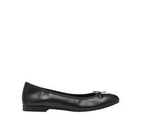 Tamaris Donna Ballerina Leder Bequem, Black, 38 EU