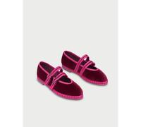 Ballerine in velluto Claire Rosso 36