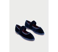 Ballerine in velluto Mafalda Blu 41