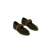 Ballerine in velluto Mafalda Verde 41