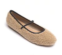 Ballerine morbide e soffici per donna - scarpe confortevoli e calde per l'inverno Adotta il confort absolu au quotidien avec ces ballerines effet mouton pour femme, conçues pour offrirer douceur et st
