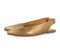 Ballerine Scarpe SCOLLAZZATE in Pelle Colore Bronzo per Donna