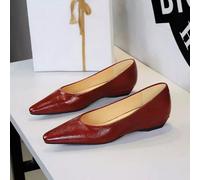 Ballerine Vino Rosso Eleganti Donna Punta Affusolata Tacco Basso 2,5 Cm CF54332