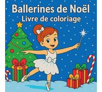 Ballerines de Noël - Livre de coloriage