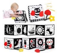 Ballery Giochi Neonato 0-6 Mesi, Giochi Passeggino Neonati, Bianco e Nero Neonati Giochi, Double Sided Bianco e Nero Alto Contrasto Libro Neonato Sensoriale Giocattoli per 0-12 Mesi