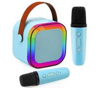 Ballery Karaoke Macchina per Bambini, Giocattoli per Karaoke Bambini Adulti con 2 microfoni, Macchina Karaoke Portatile con Effetti di Cambio Voce, Regali per bambini da 3 a 18 anni ragazzi e ragazze