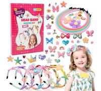 Ballery Kit per La Creazione di Fasce per Capelli Fai da Te, Cerchietti e Accessori per Bambina, Lavoretti Creativi, Giochi 4-12 Anni Femmina