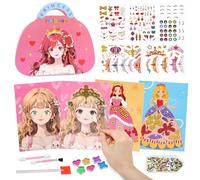 Ballery Lavoretti Creativi per Bambini, DIY Pittura Diamante, Libri Adesivi Bambini, Regalo Bambina 6 7 8 9 10 Anni, Giochi Bambina 4-5-6 Anni Lavoretti Creativi per Bambini