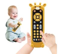 Ballery Telecomando Giocattolo per Bambini, Baby TV Telecomando Giocattolo per Neonati con Luce e Suono, Inglese/Francese/Spagnolo, Giocattoli Educativi Regalo per Bambini 6-18 Mesi (Giraffe)