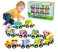 Ballery Trenino Giocattoli Educativi Montessori in Legno, Giochi Montessori di Numero 0-10, Giochi Legno per Bambini 1-4 Anni