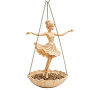 Ballet Dancer Planter - Skirt-shaped Vintage Resin Artistic Bird Feeder | Ballerina Planter Dancing for Family Friends Home Outdoor Garden Balcony Patio Wall Offices Vines